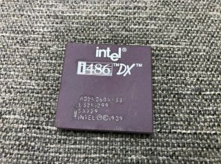 Intel 486 Dx A80486dx - 33 33mhz Cpu Processor