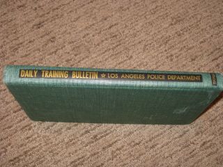 Vintage 1954 Los Angeles Police Department Lapd Training Bulletin Book