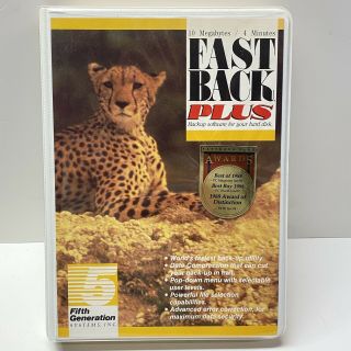 Fast Back Plus Dos 2.  0 Or Higher Backup Software 5.  25” & 3.  5” Discs,  1988