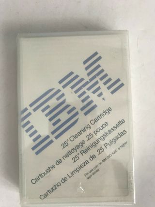 Ibm.  25 " Cleaning Cartridge Nos In Cellophane Qic - 1000 Tape Drive