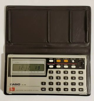 Vintage Casio Ml - 88 Melody Electronic Calculator And Clock - Batteries