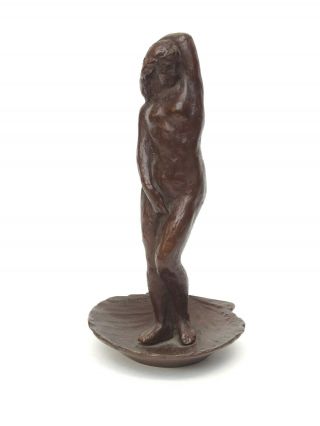 Vintage Japanese Cast Bronze Venus Sculpture Signed S.  Hori C.  1960 - An1