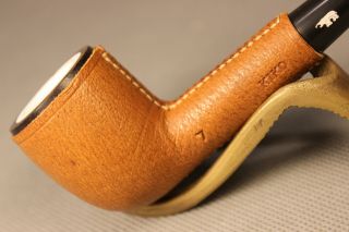 Unsmoked Vintage Kiko Tanganyika Leather,  Briar & Meerschaum Estate Pipe Pipa 烟斗
