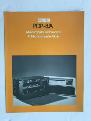 Pdp - 8/a Dec Advertising Pdp8