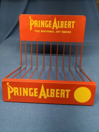Vintage Prince Albert Tobacco Metal Rack Sign National Joy Smoke Cigarette Vtg