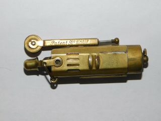 Vintage IMCO WW1 Brass Trench Lighter 4400 Made in Austria Pat 105107 3