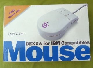 Dexxa 3 Button Mouse Ibm Compatible Vintage
