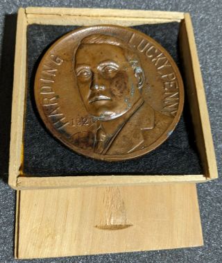 Vintage 1921 Harding Lucky Penny Souvenir Medal Of Washington Dc Capital