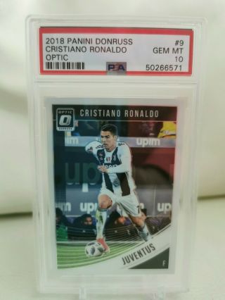 Cristiano Ronaldo Donruss Optic Psa 10 2018/2019 Juventus Flawless