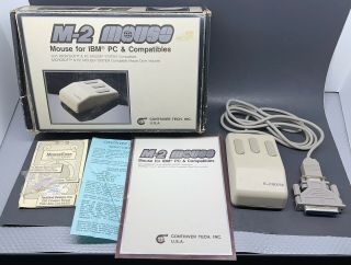 Vintage Contriver Technology 3 Button M - 2 Mouse For Ibm Pc/xt At |