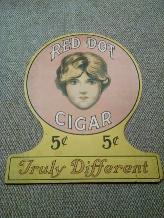 Cigar Red Dot Large Gumball Shape Sign 36 " High X 30 " Wide Rare Read Descrip