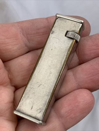 Vintage Silver Plate Dunhill Tallboy Pocket Lighter - Cartier License