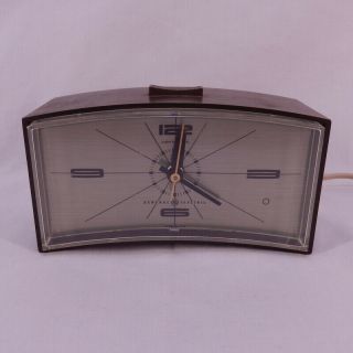 Vintage General Electric Ge Lighted Dial Alarm Clock Model 7355 - 5 Made In Usa