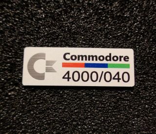 Commodore Amiga 4000 040 Label / Logo / Sticker / Badge 42 X 15 Mm [271j]