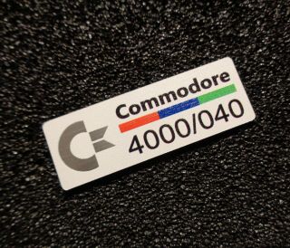 Commodore Amiga 4000 040 Label / Logo / Sticker / Badge 42 x 15 mm [271j] 2