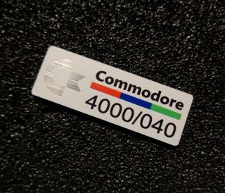 Commodore Amiga 4000 040 Label / Logo / Sticker / Badge 42 x 15 mm [271j] 3