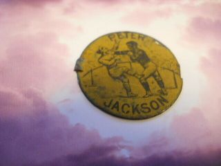 Tin Tobacco Tag " Peter Jackson " Black History/two Black Boxers