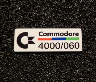 Commodore Amiga 4000 060 Label / Logo / Sticker / Badge 42 X 15 Mm [271l]