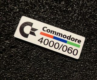 Commodore Amiga 4000 060 Label / Logo / Sticker / Badge 42 x 15 mm [271L] 2