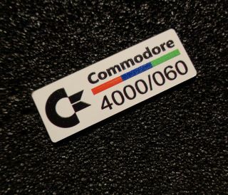 Commodore Amiga 4000 060 Label / Logo / Sticker / Badge 42 x 15 mm [271L] 3