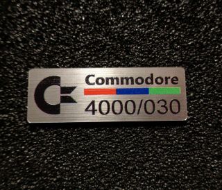 Commodore Amiga 4000 030 Label / Logo / Sticker / Badge 42 X 15 Mm [271e]