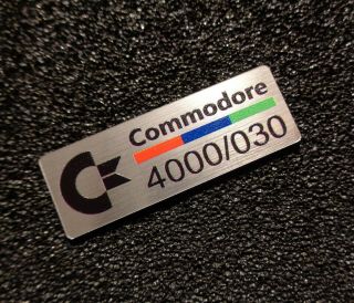 Commodore Amiga 4000 030 Label / Logo / Sticker / Badge 42 x 15 mm [271e] 2