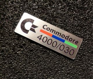 Commodore Amiga 4000 030 Label / Logo / Sticker / Badge 42 x 15 mm [271e] 3