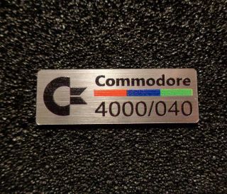 Commodore Amiga 4000 040 Label / Logo / Sticker / Badge 42 X 15 Mm [271h]