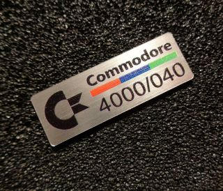Commodore Amiga 4000 040 Label / Logo / Sticker / Badge 42 x 15 mm [271h] 2