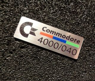 Commodore Amiga 4000 040 Label / Logo / Sticker / Badge 42 x 15 mm [271h] 3