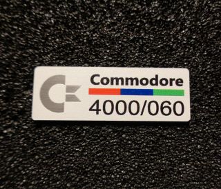 Commodore Amiga 4000 060 Label / Logo / Sticker / Badge 42 X 15 Mm [271m]