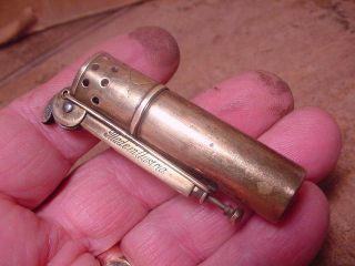 Antique Wwi Brass " Imco 2200 Patentana Made In Austria " Trench Lighter - No Res