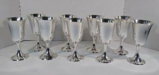 Vintage Gorham Sterling Silver Goblets 272 Set Of 9