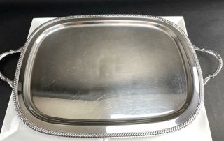 Large Vintage Je Caldwell Solid Sterling Silver Serving Tray Phila Pa 2434 Grams