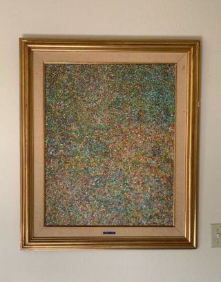 George Chann (1913 - 1995) American - Chinese Abstract Oil Painting
