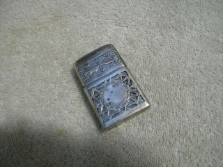 Vintage Zippo Lighter In A Sterling Silver Case