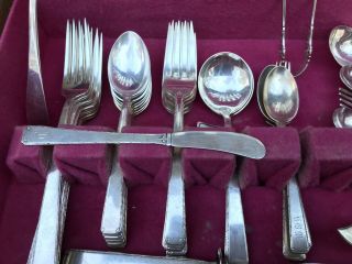 SILVERWARE Old Lace by Towle Sterling Silver Flatware Service For 8 And 5