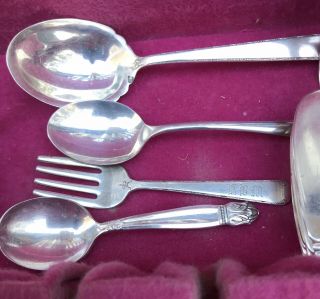 SILVERWARE Old Lace by Towle Sterling Silver Flatware Service For 8 And 6