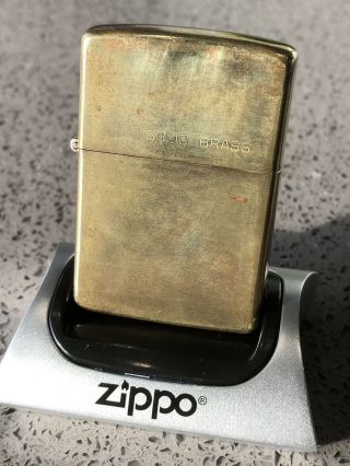 Vintage Zippo Lighter Solid Brass 1932/1984