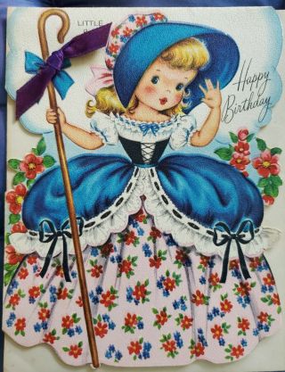 Greeting Cards Vintage Happy Birthday 1950s Fairfield Company 5x6 2