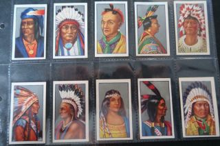 Godfrey Phillips Red Indians 1927 Set Of 25 See All Photo 