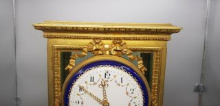 Large Raingo Freres Paris Ormolu Four Glass Crystal Regulator Mantle Clock 4