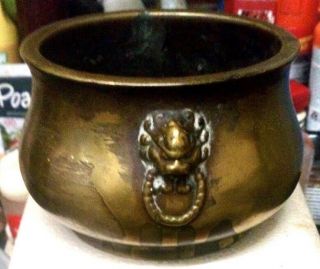 Antique Chinese Bronze Censer Over 100 Years Old