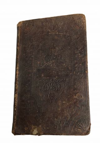 Antique Vintage Pocket Size Testament Bible 1857