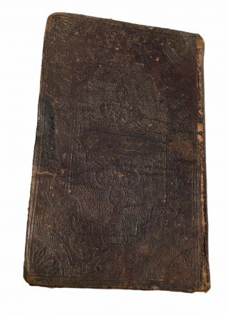 Antique Vintage Pocket Size Testament Bible 1857 2