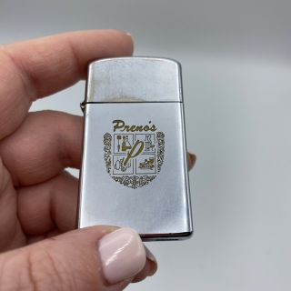 Zippo 1971 Preno’s Advertising Ad Decorative Cigarette Lighter Collectible Rare
