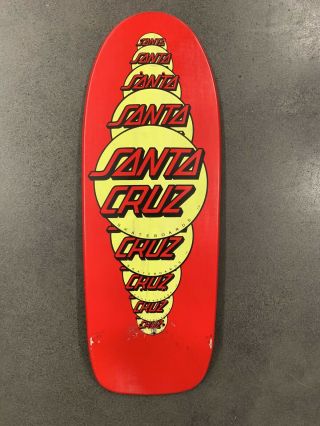 Vintage Nos Santa Cruz Dot Logo Skateboard Deck Old Scholl