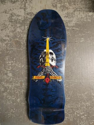 Late 80s Vintage Powell Peralta Skull & Sword Skateboard Deck