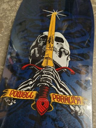 Late 80s Vintage Powell Peralta Skull & Sword Skateboard Deck 2