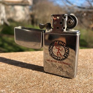Vintage 1960’s Reddy Kilowatt Ohio Edison Zippo Lighter